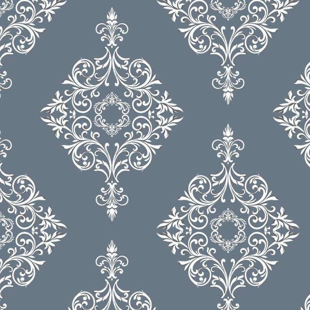 Wallpaper Slate Blue X Contemporary By Swag