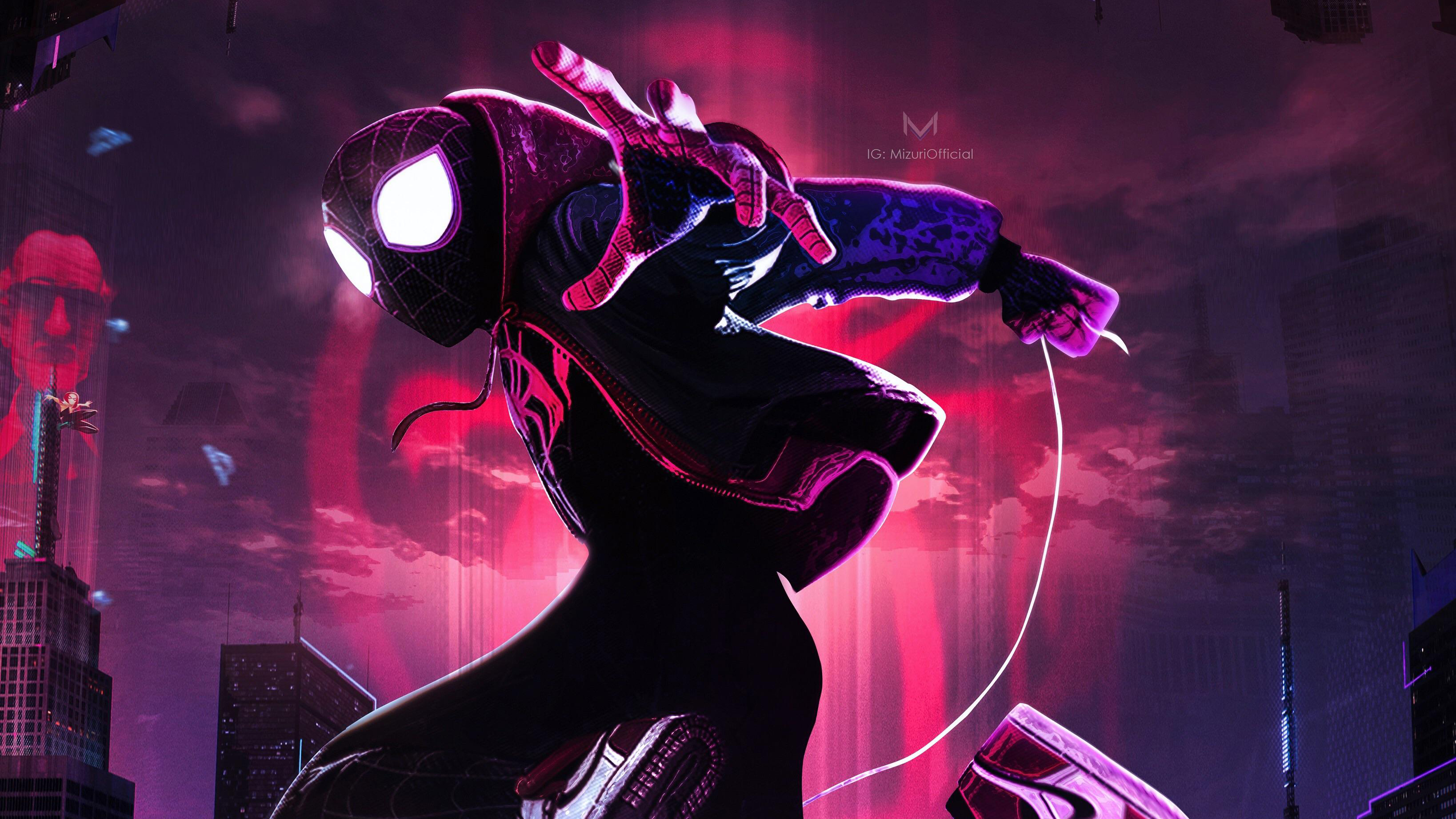 Spiderman Into The Spider Verse Movie New Arts HD Movies 4k Wallpaper