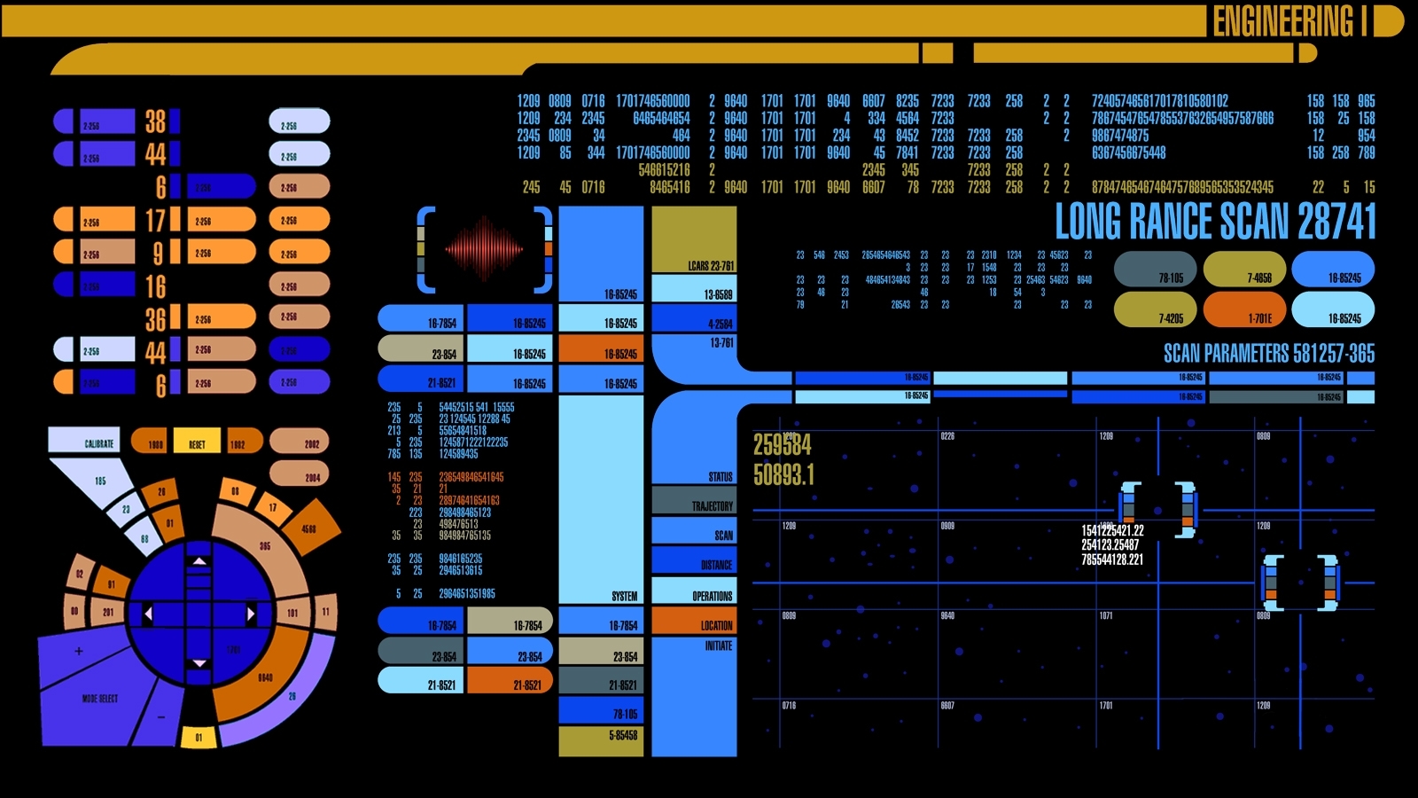 Control Lcars Starship Wallpaper