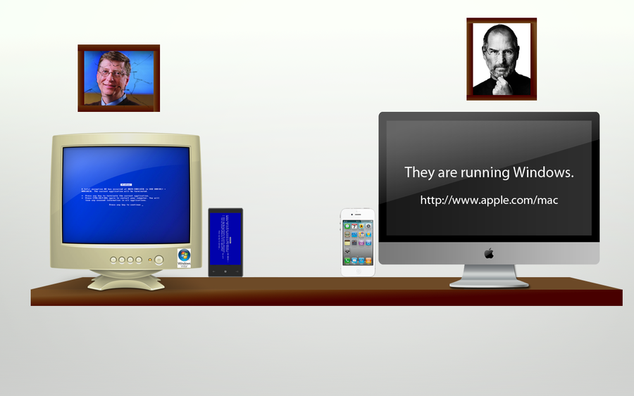 Switch to Mac Wallpaper Anti Windows Mac vs PC by dgroyer on