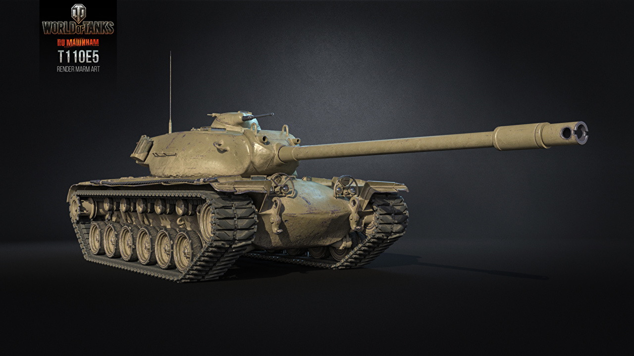 Wallpaper World of Tanks Tanks T110E5 3D Graphics Games 1280x720