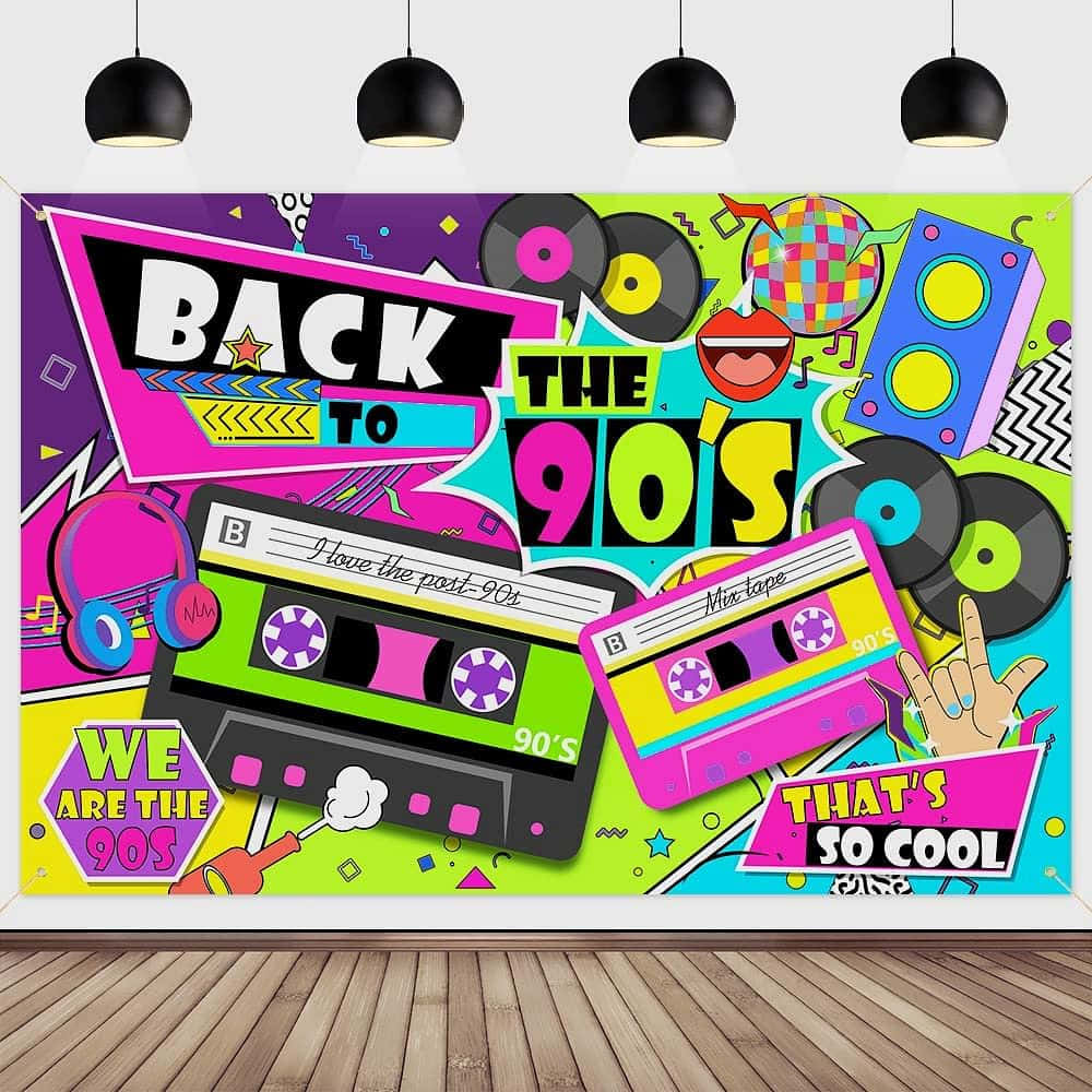 Retro 90s Background Wallpaper