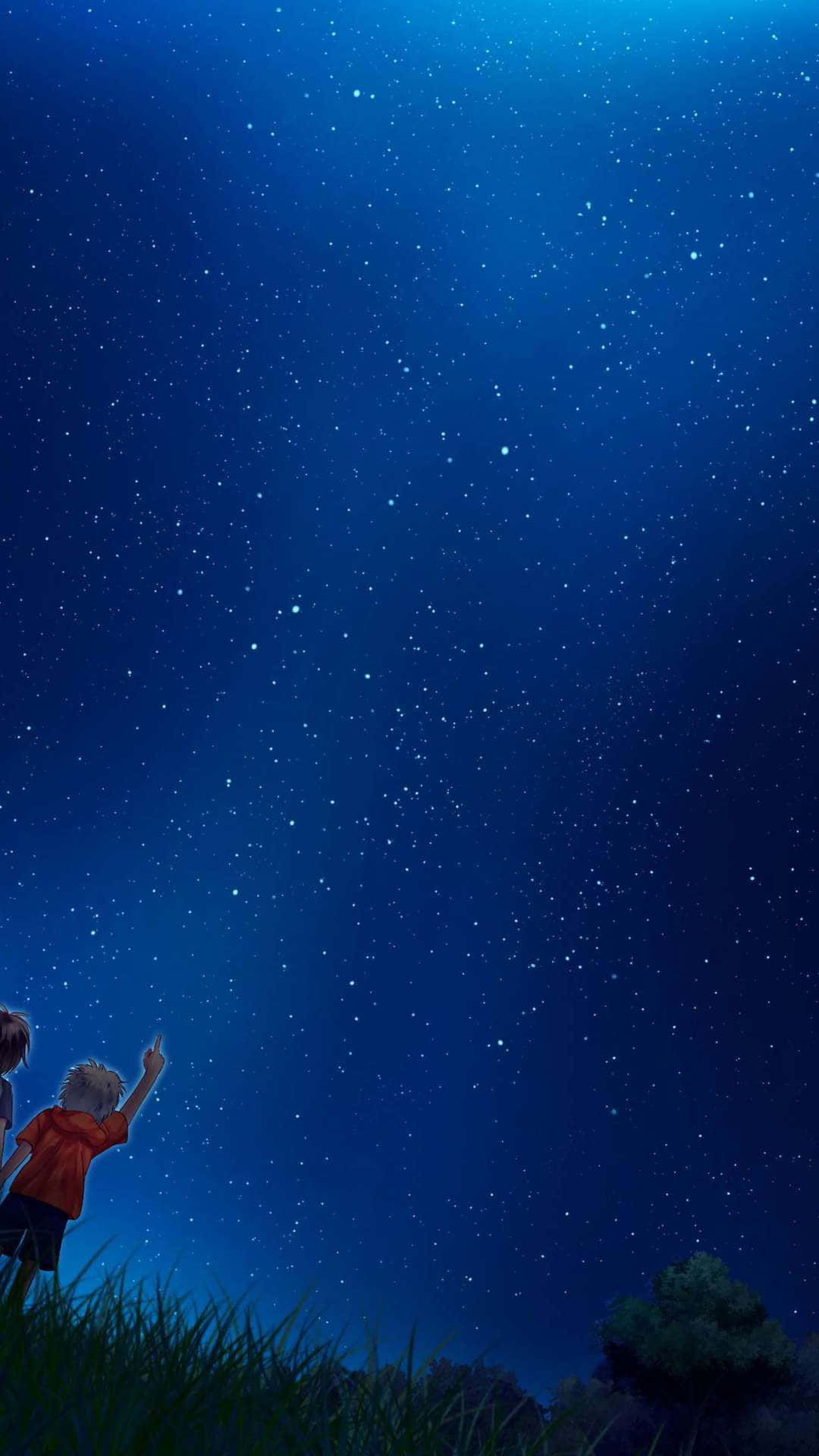 Anime Night Background Wallpaper
