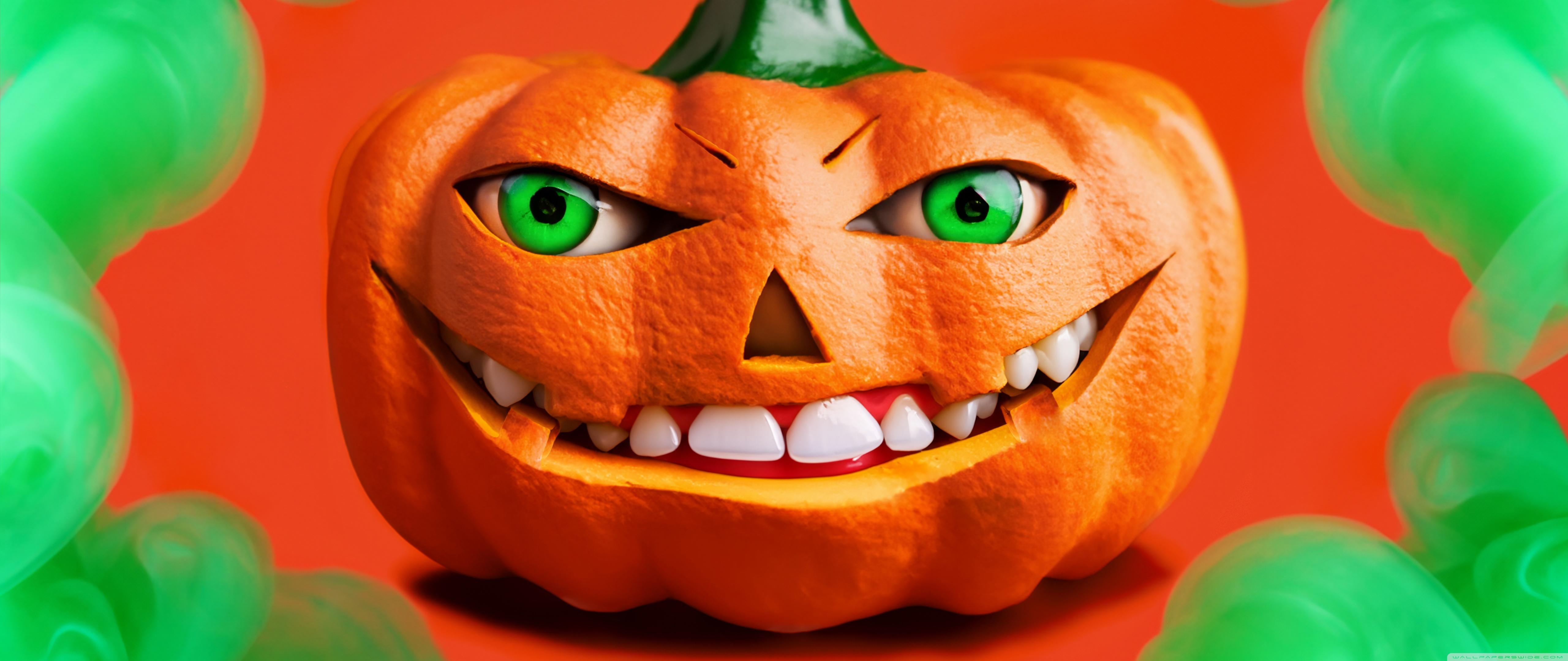 Best Funny Jack O Lantern Smiling Halloween Ultra HD Desktop