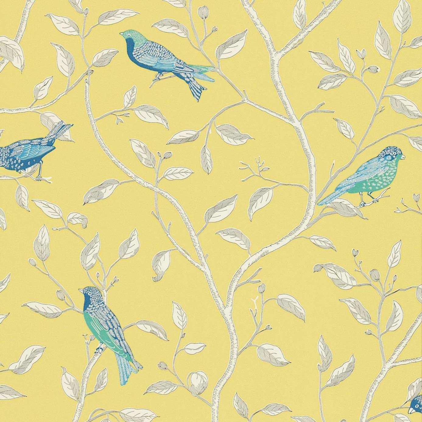 Home Wallpapers Sanderson Options 10 Wallpapers Finches Wallpaper