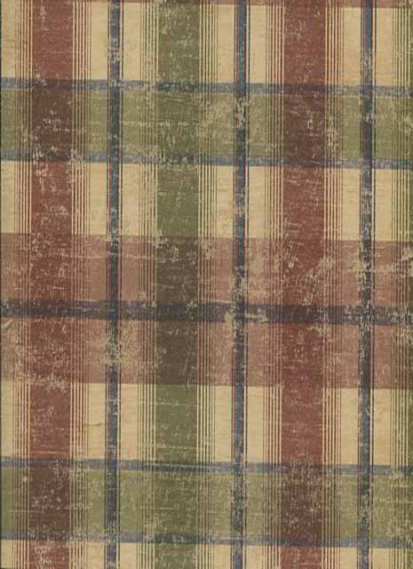 Countryside Easy Walls Wallpaper Wooden Plaid CTR16139 By Chesapeake