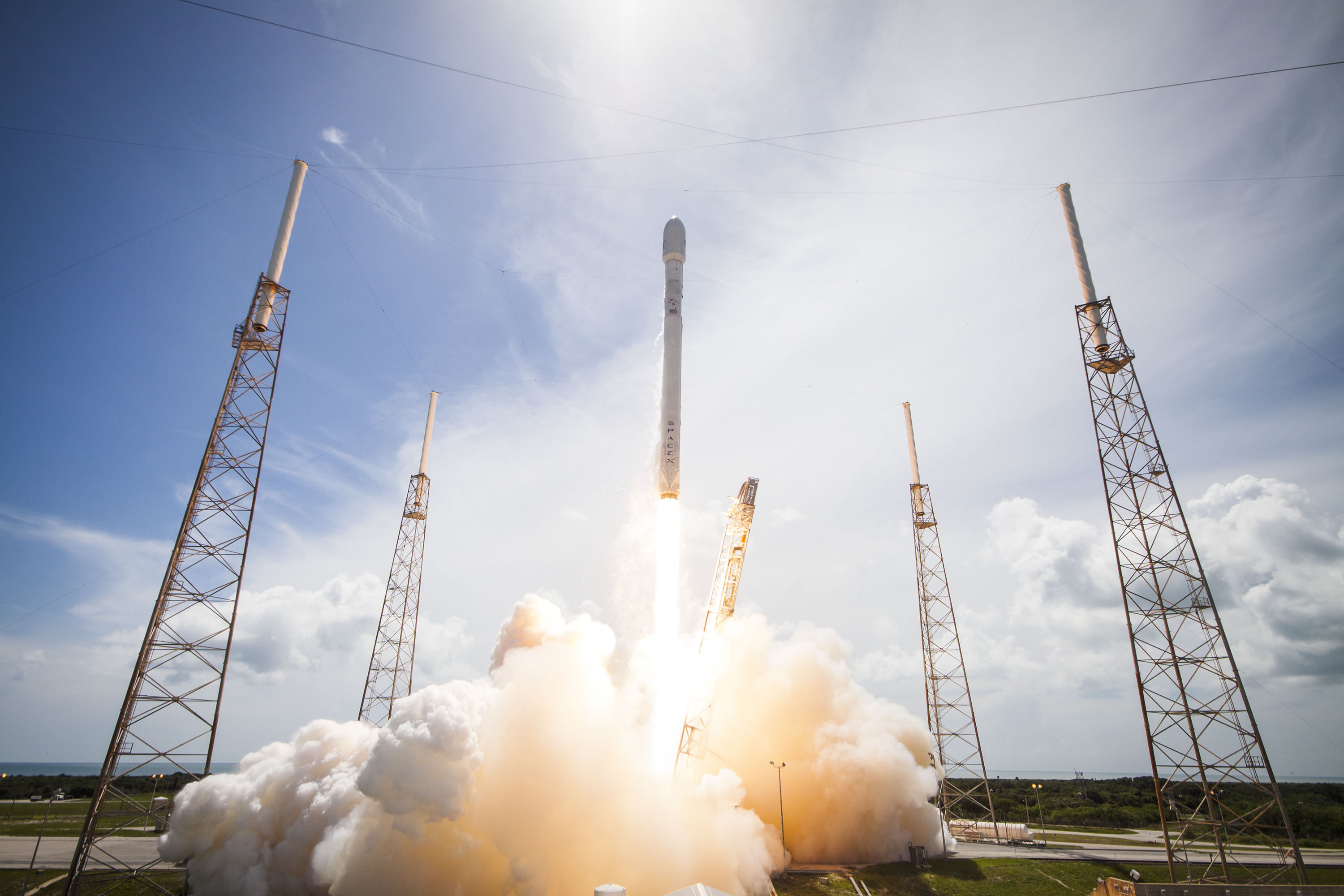 Spacex Falcon Amos Rocket Launch