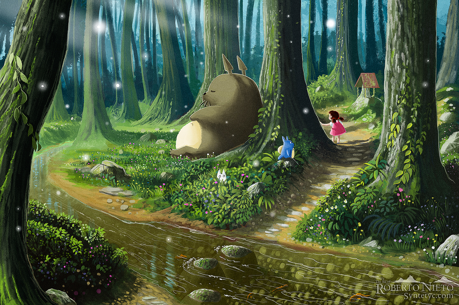 Neighbor Totoro Desktop Wallpaper
