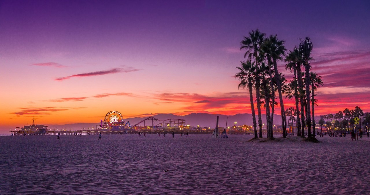 Los Angeles Santa Monica Beach 4k Ultra HD Wallpaper