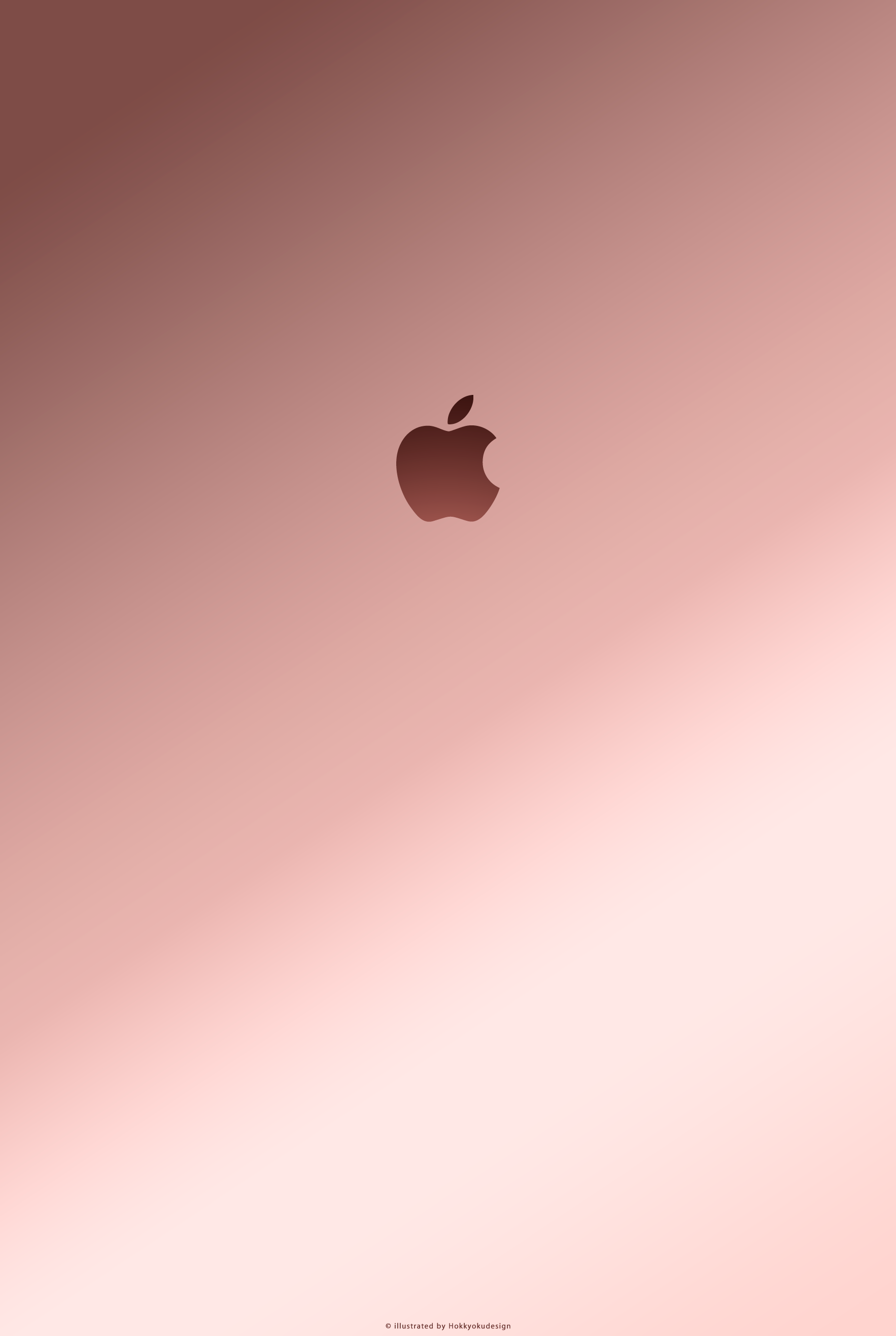 iPhone iPad Rose Gold With Apple2 Wallpaper For