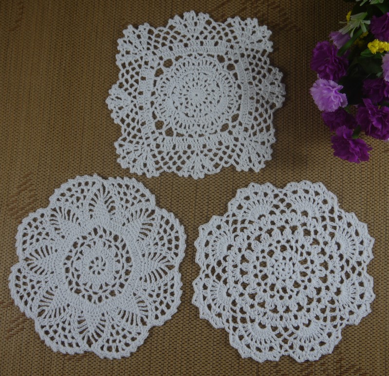 Handmade Crochet Doilies Patterns 20cm Wallpaper Porcelain Pad