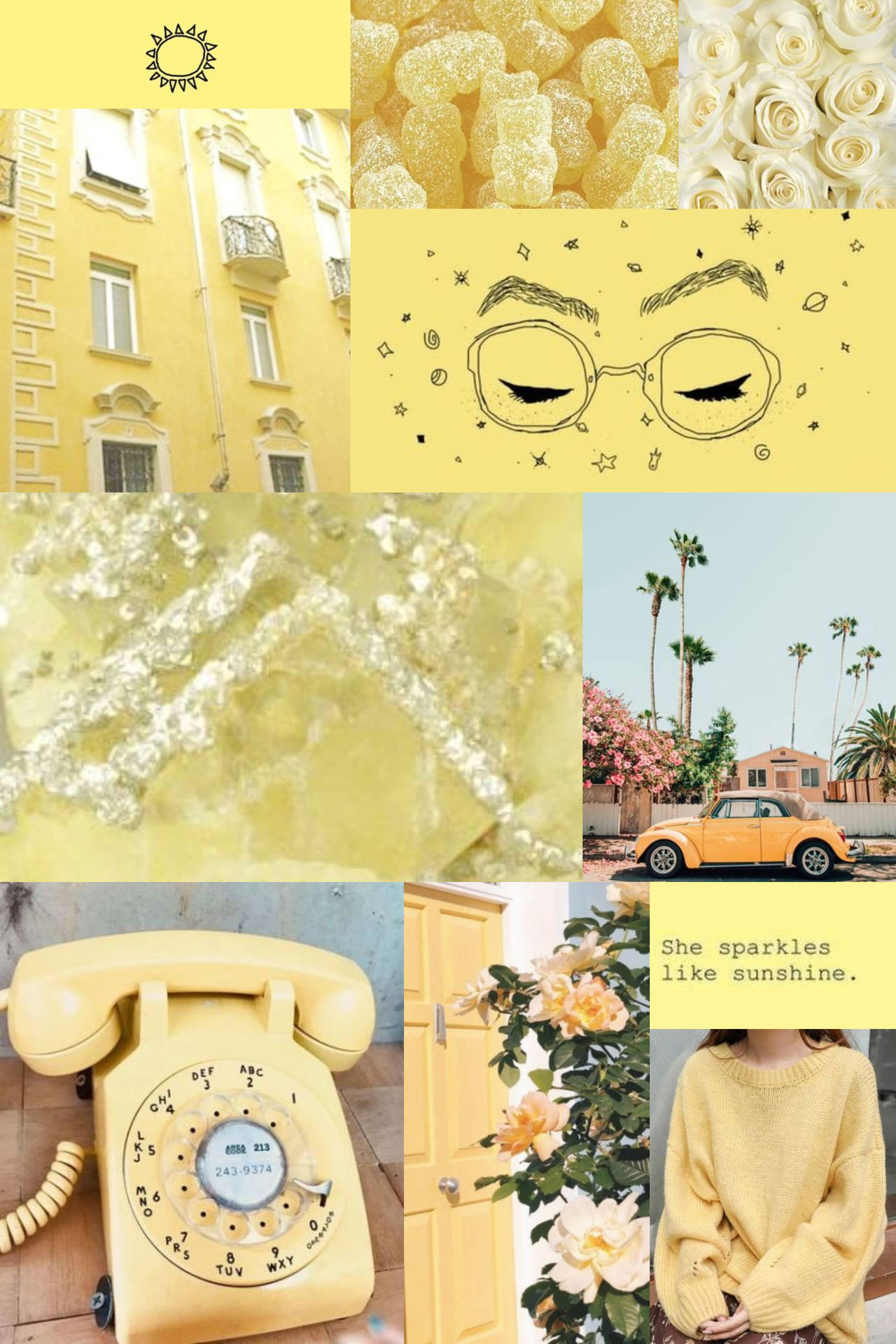 Pastel Yellow Aesthetic Wallpaper
