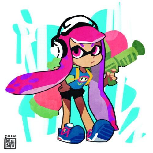 was at E3 and played Splatoon Nintendos new crazy game so fun