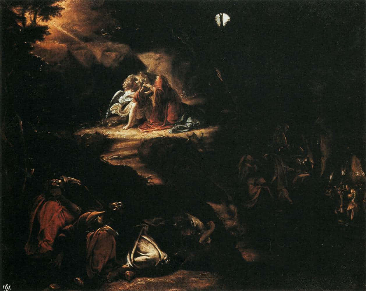 Jesus Praying In The Garden Of Gethsemane Wallpaper