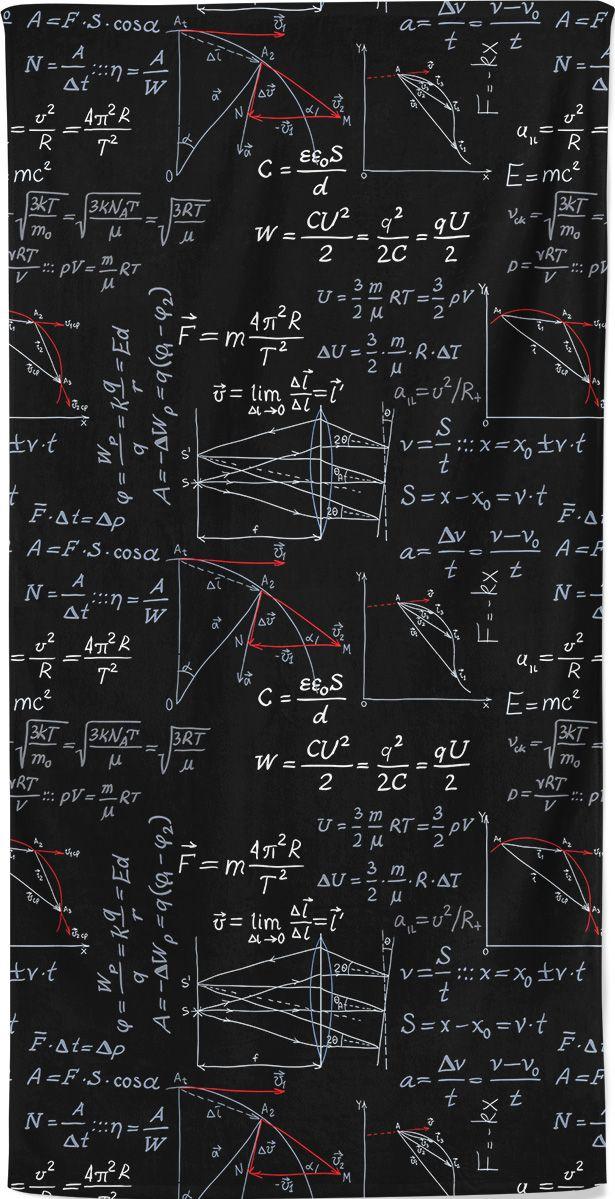 Physics Formula Beach Towel Designed By Squeaky Chimp T Shirts