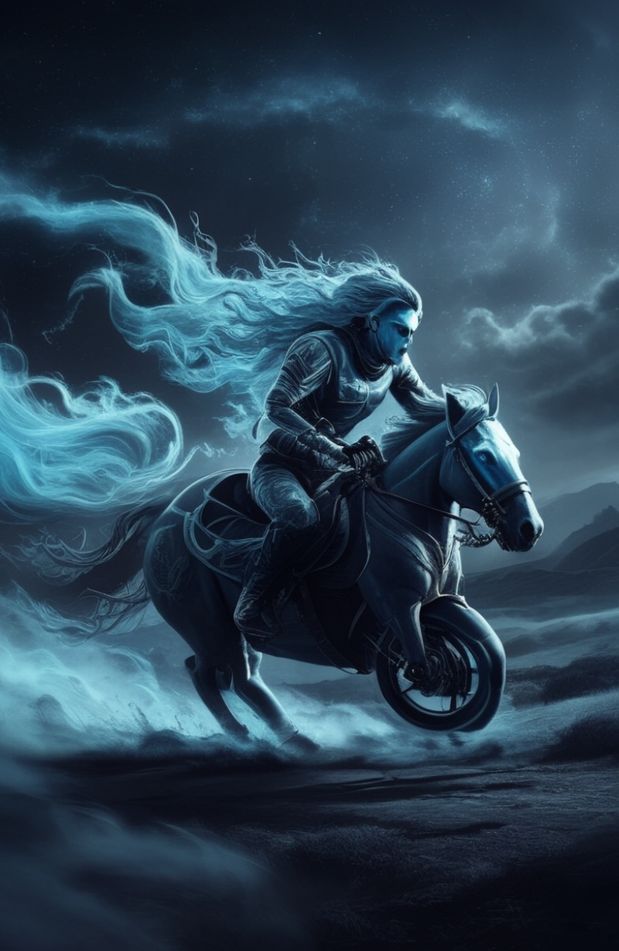Blue Ghost Rider Wallpaper