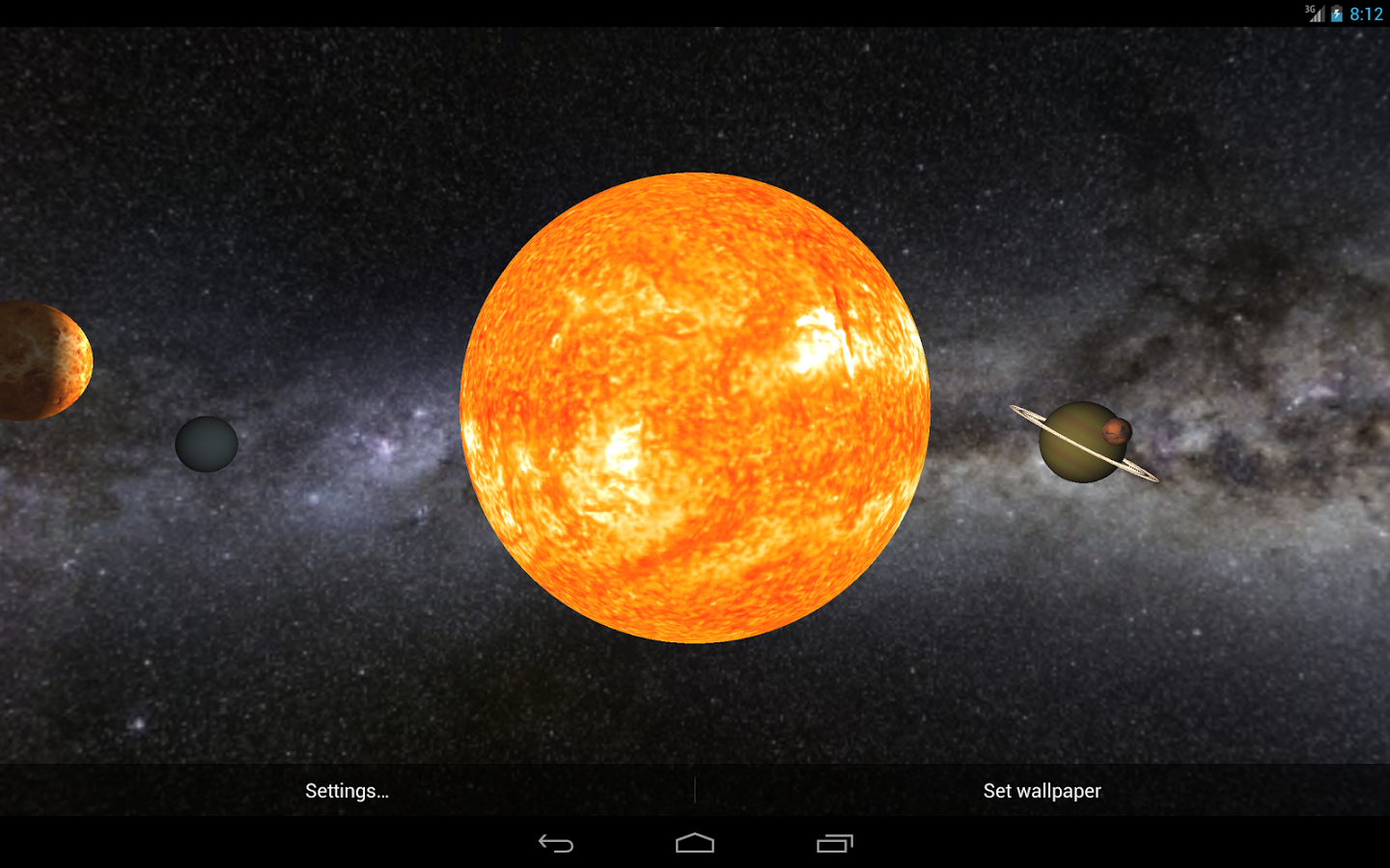 Solar System Live Wallpaper 3d Android Apps On Google Play