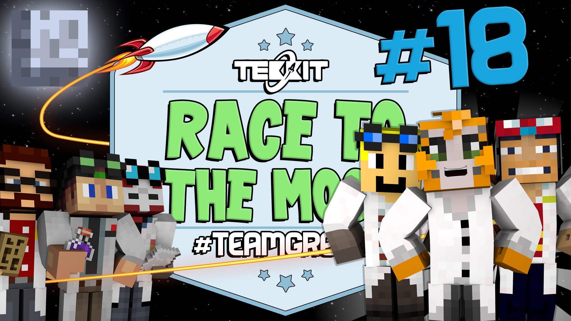 Minecraft Race To The Moon Trolled By Stampy Squid Chache