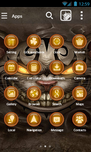 Cheshire Cat Go Launcher Theme App For Android