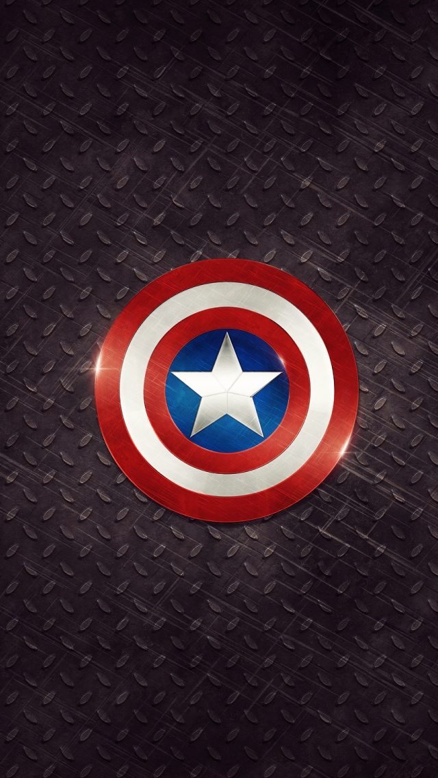 Captain America Shield Wallpaper for iPhone 5 Free Download
