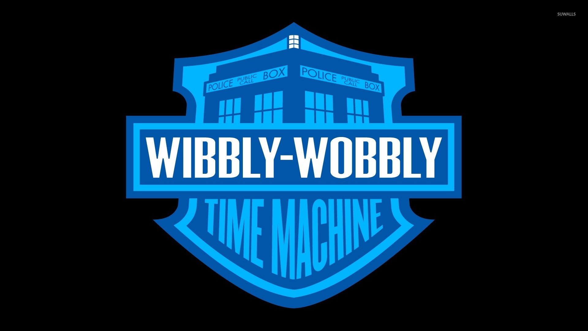 Wibbly Wobbly Time Machine Wallpaper Vector