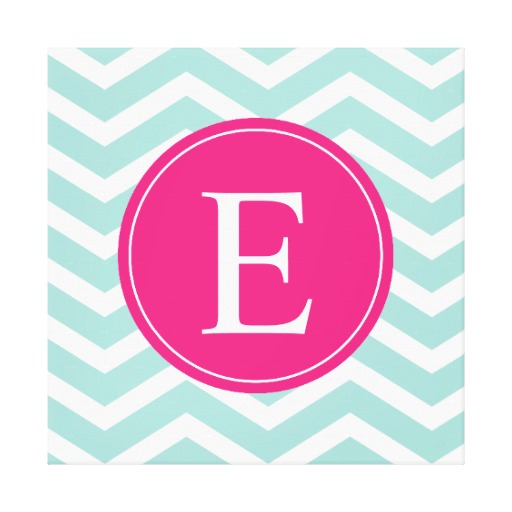 Monogram Letter A Chevron Stretched