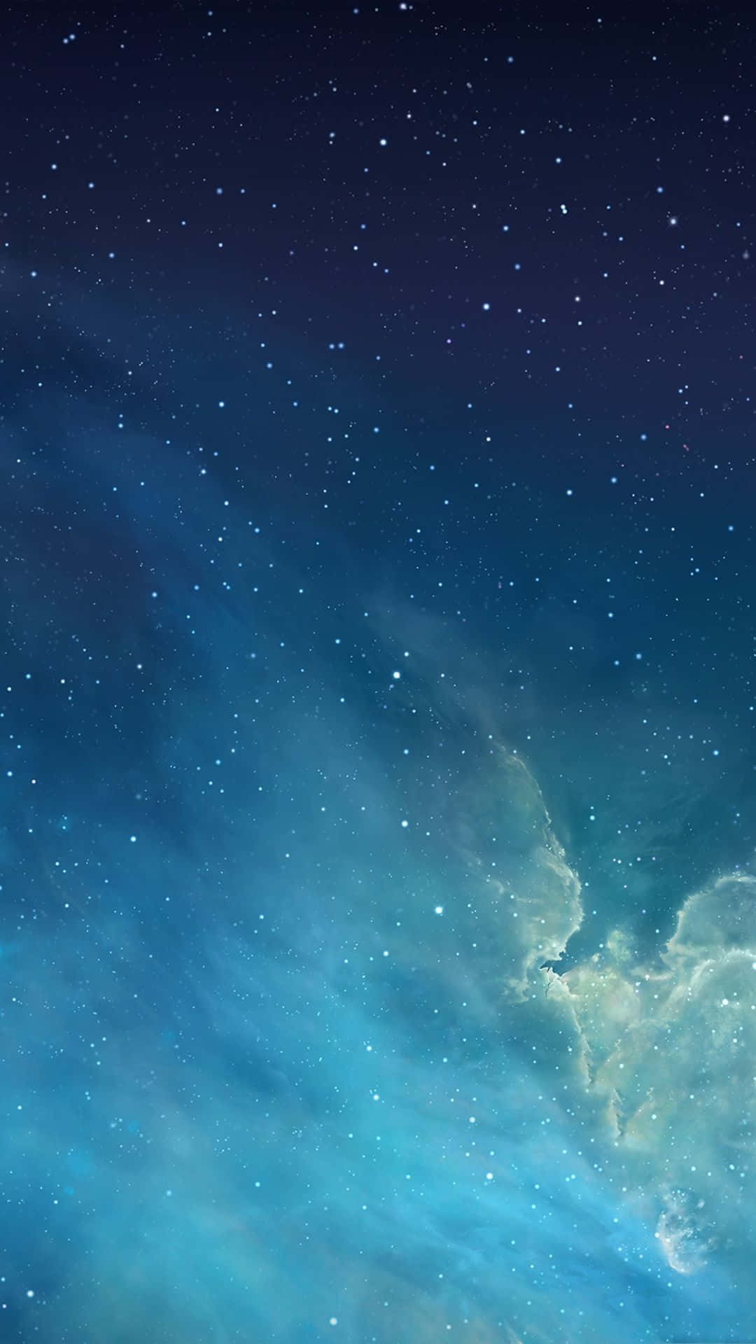 Blue Galaxy iPhone Wallpaper