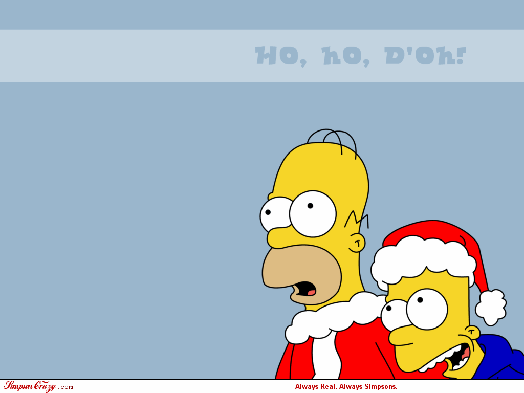 Simpsons Christmas wallpapers Simpsons Crazy
