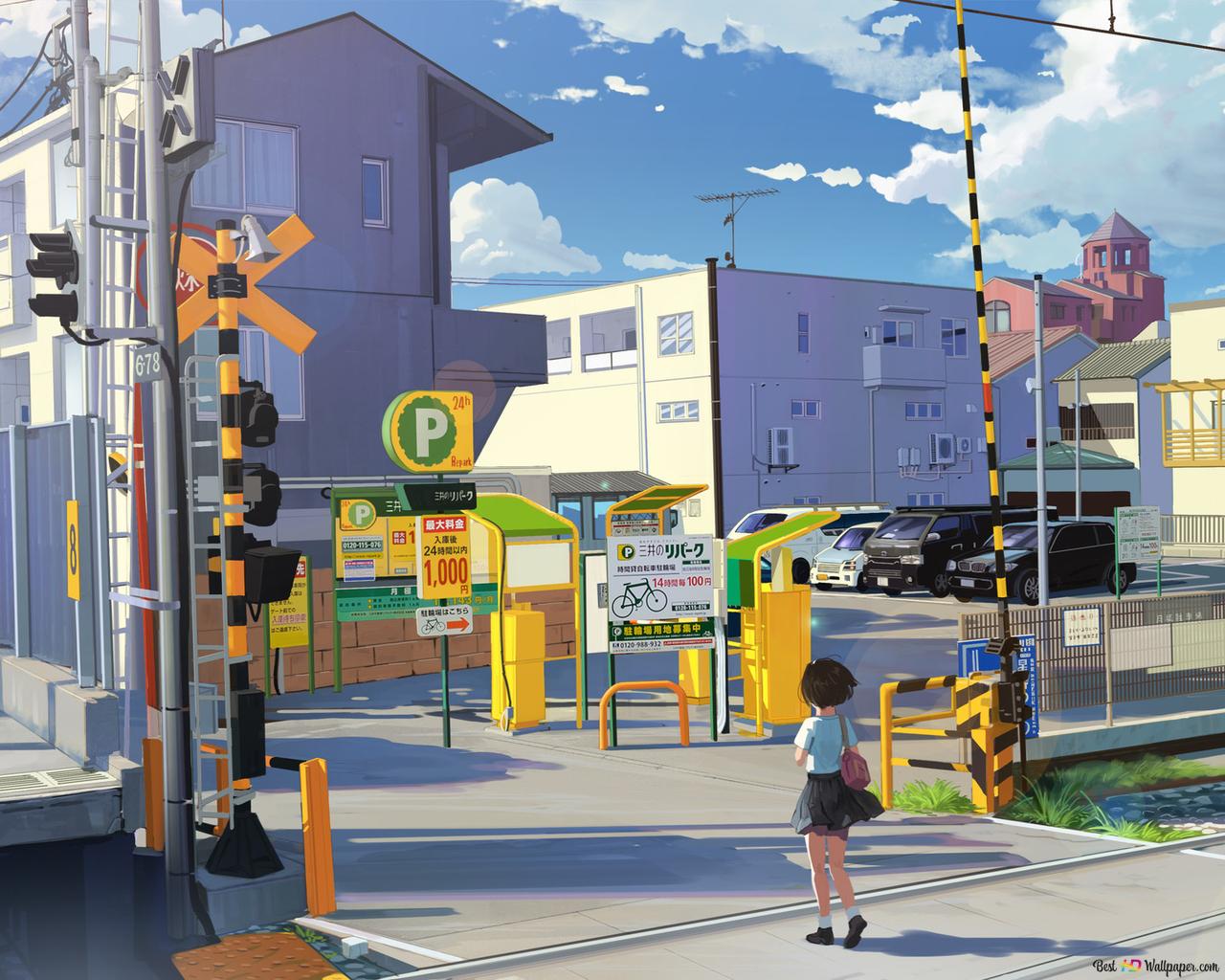 Road Crossing Hd Wallpaper