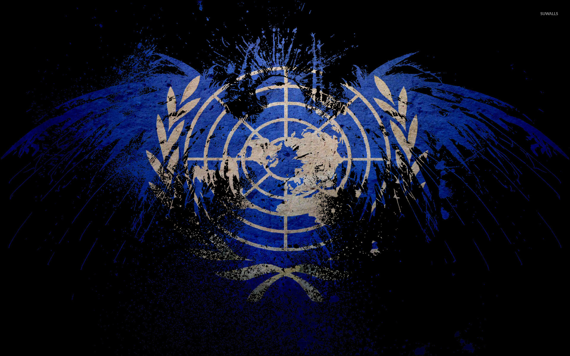 Flag Of United Nations Wallpaper Digital Art