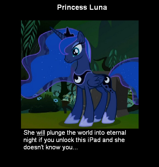 Princess Luna iPad Lockscreen Wallpaper By Francescos Girl On