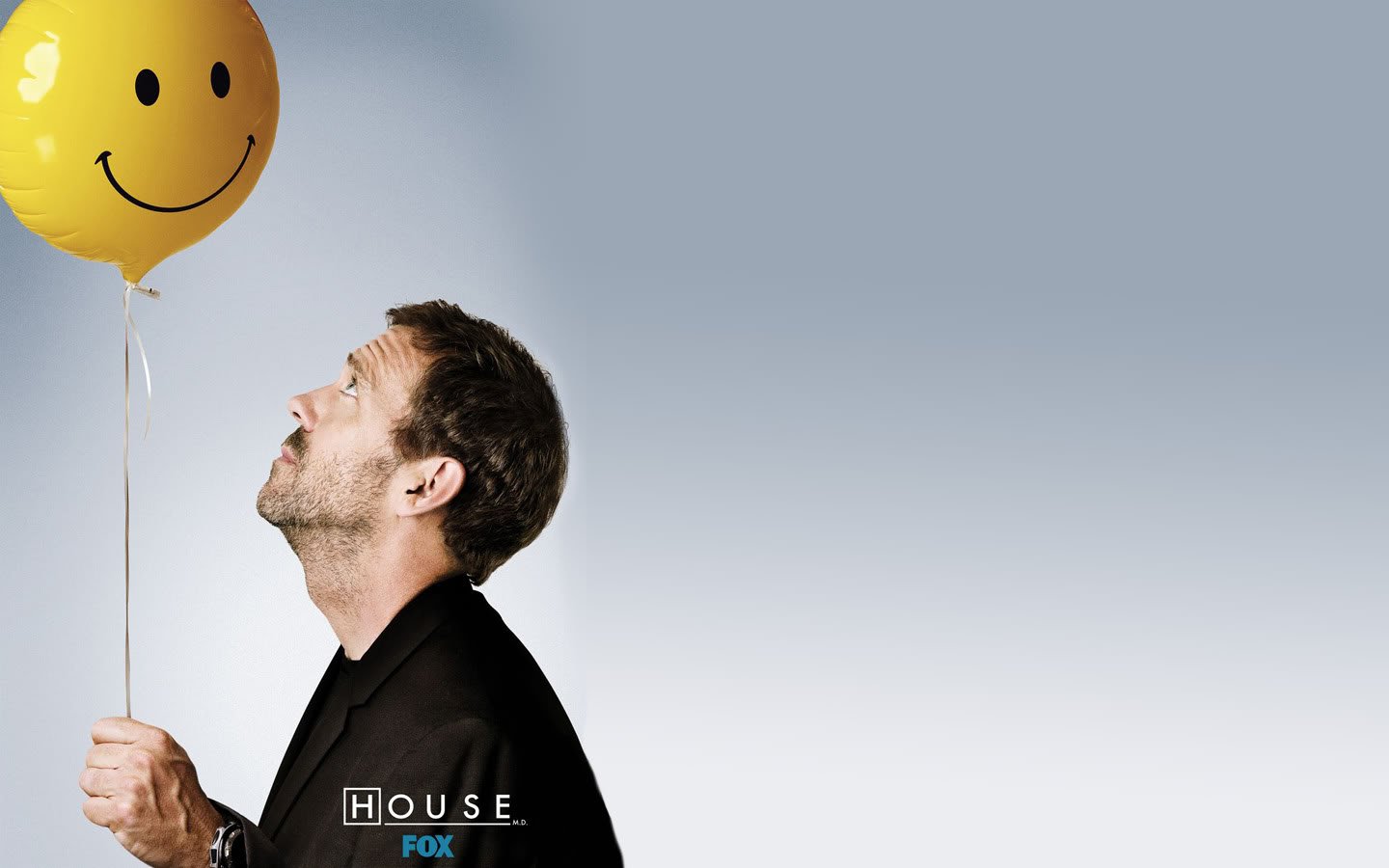 Hugh Laurie Gregory House balloons House M D  wallpaper