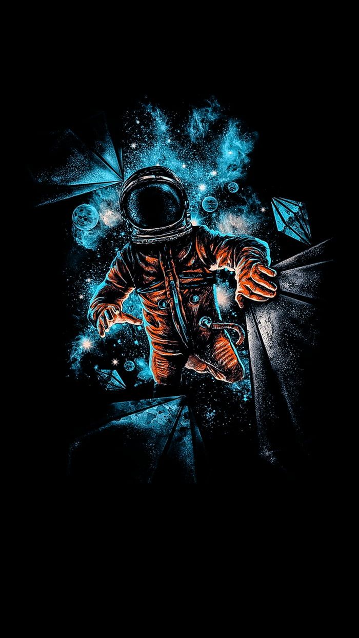 Trying to Escape a Broken Spaceship   Wallpaper Astronaut 700x1244