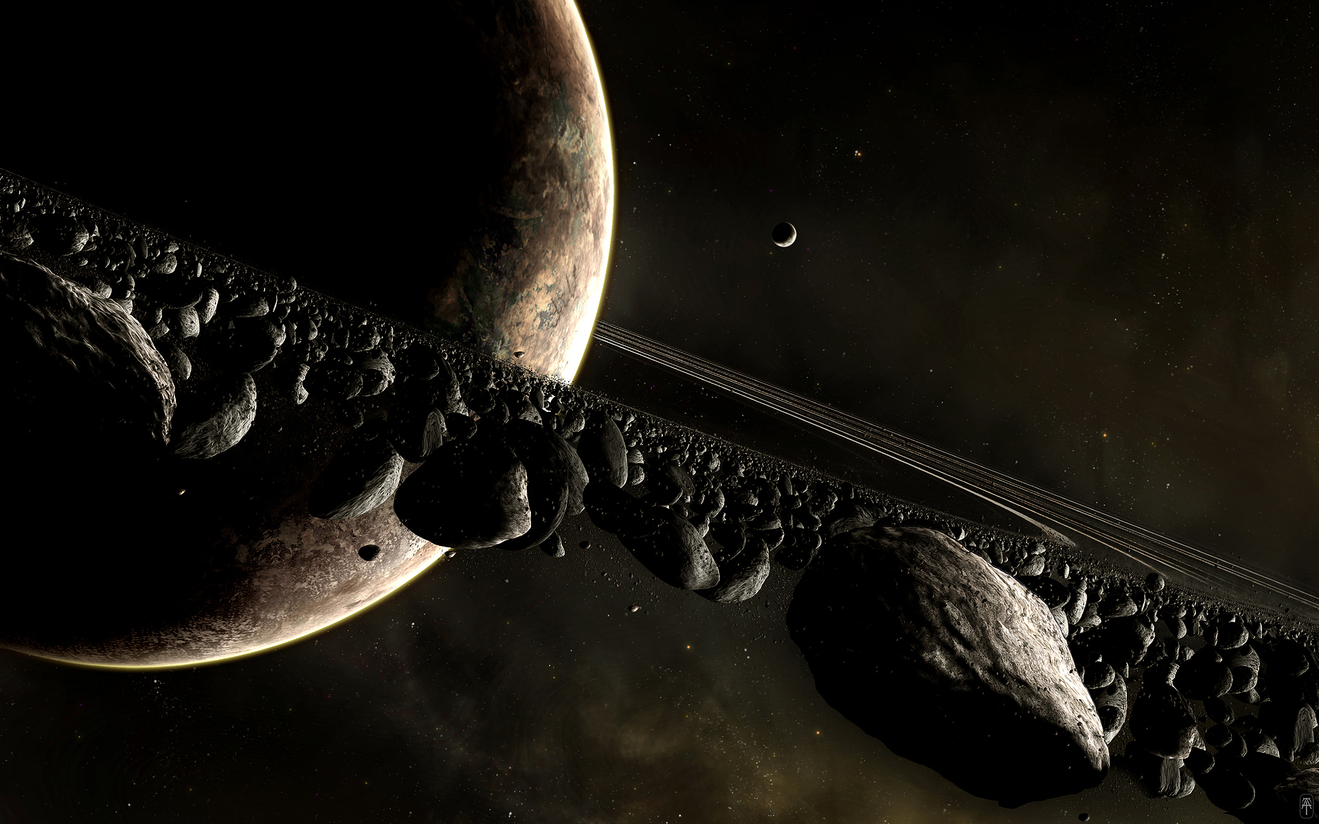 Asteroid Belt HD Wallpaper Background Image
