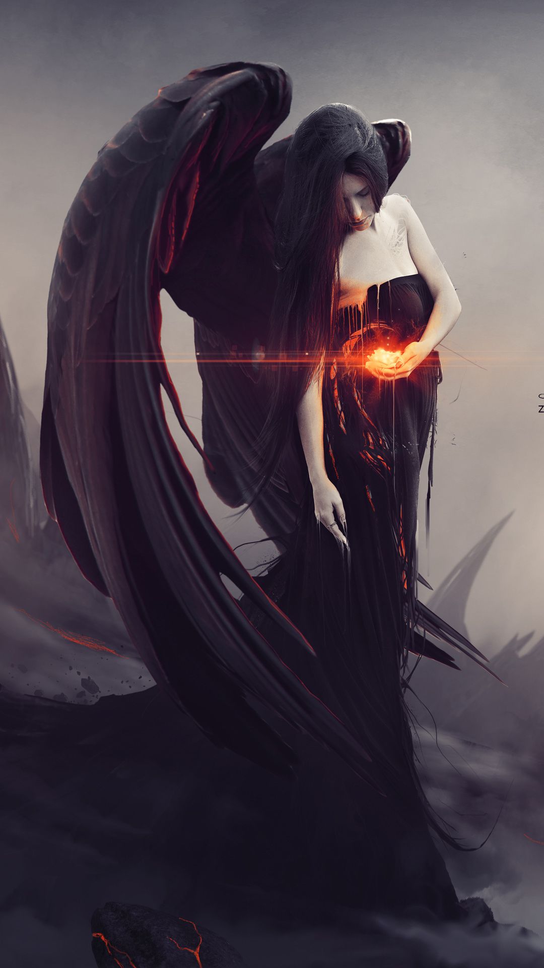 Free Lilith Dark Angel Fantasy Digital Art Fantasy desktop 1080x1920