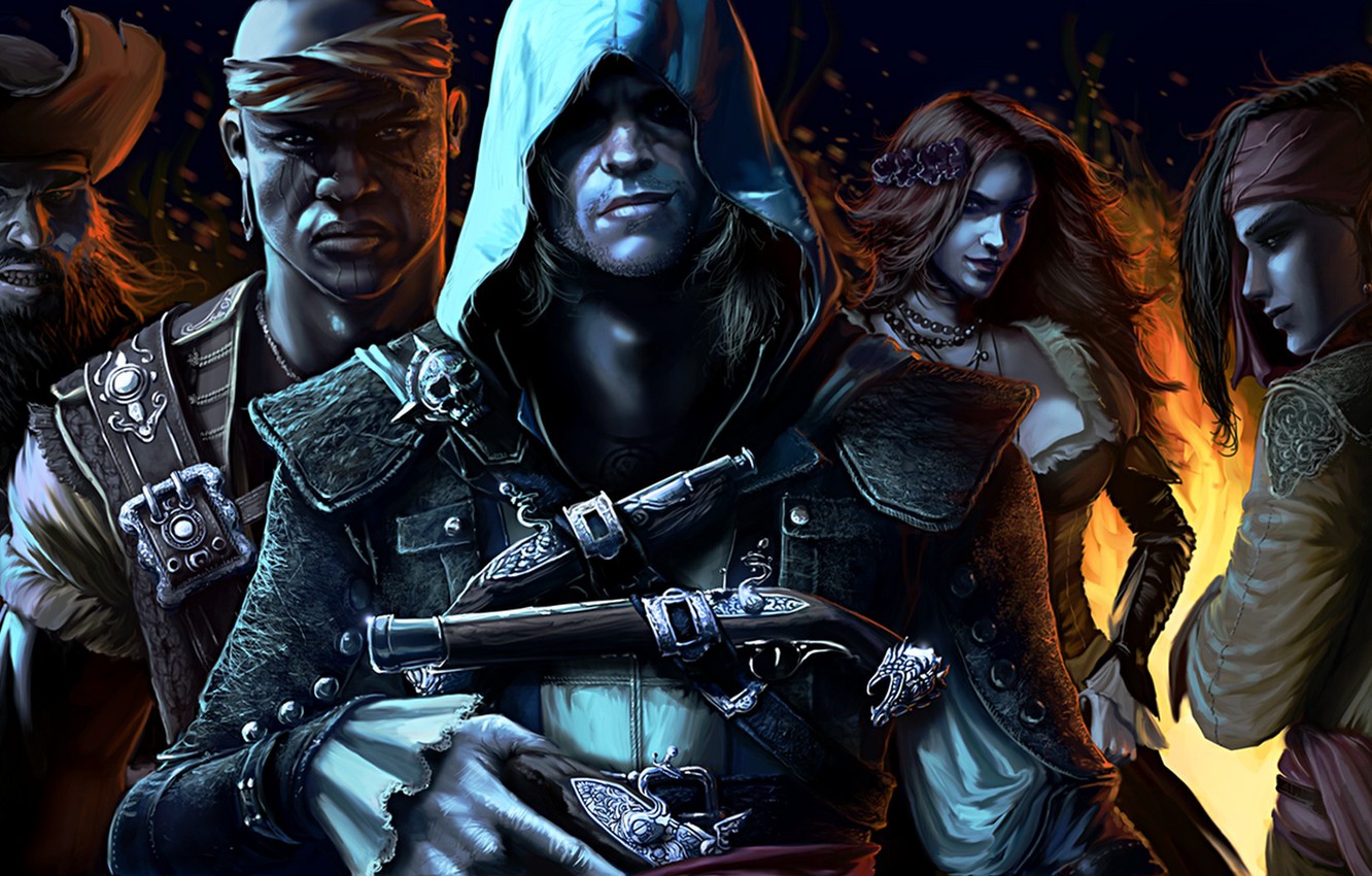 Wallpaper Pirate Assassin S Creed Iv Black Flag