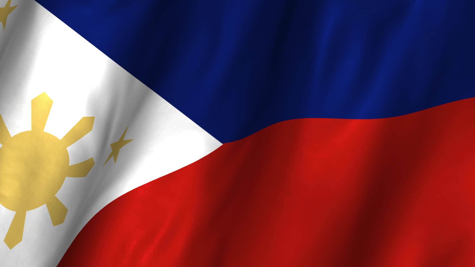 Philippines Waving Flag Stock Video HD Footage