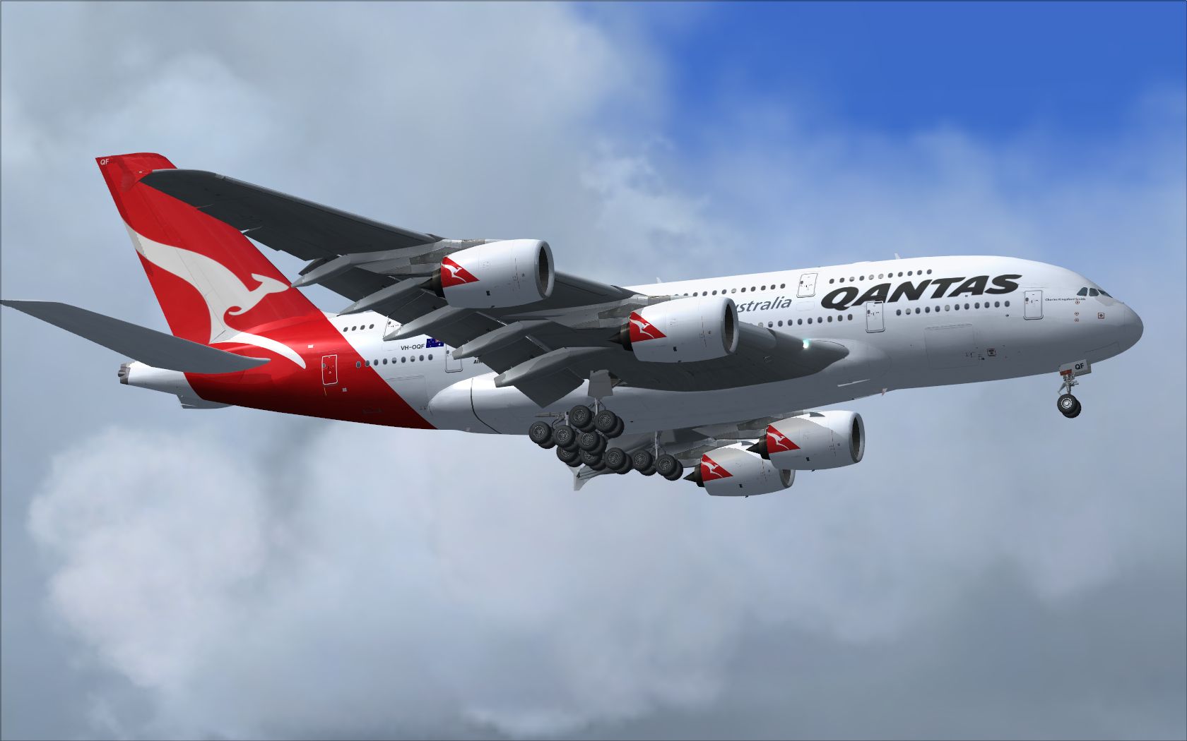 Airbus A380 Qantas Wallpaper In