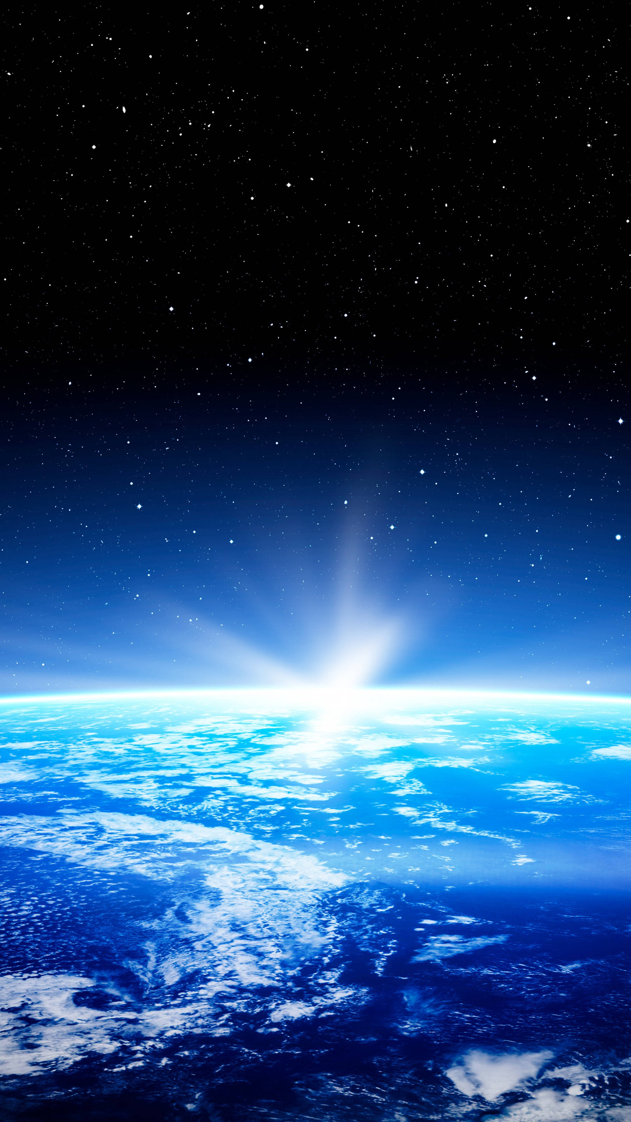 Bright Light Shining Earth iPhone Wallpaper