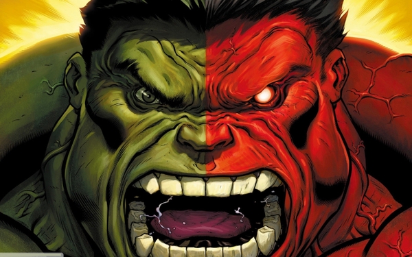 Green Hulk Ic Character Ics Marvel Red Wallpaper