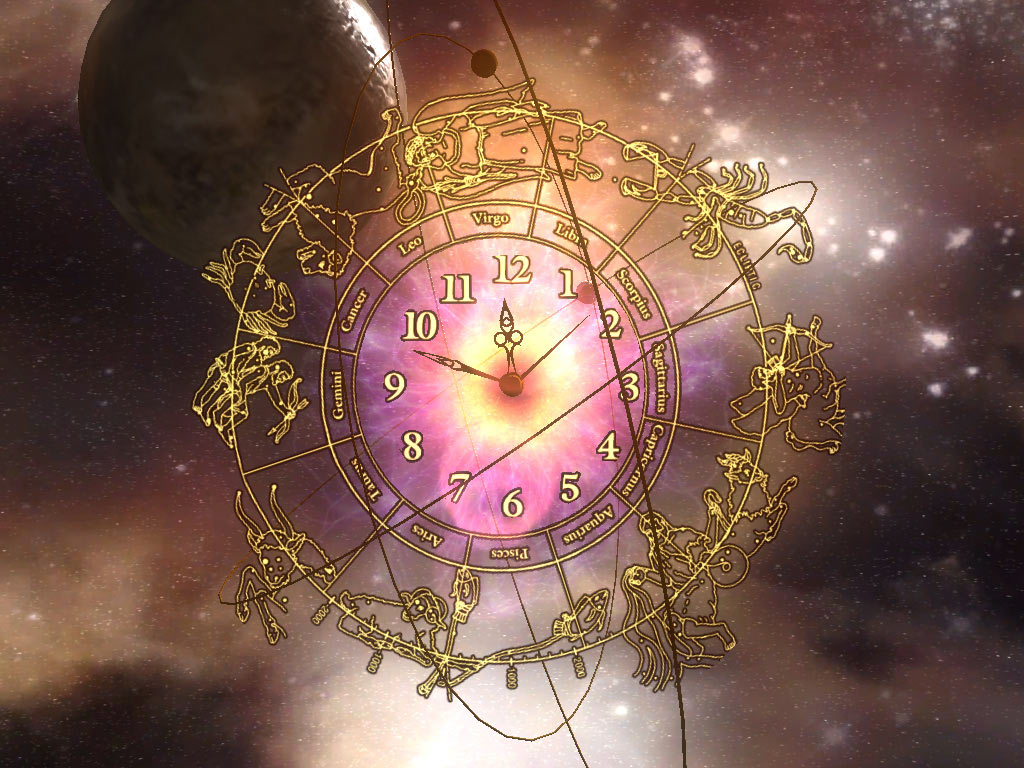 3d Space Clock Screensaver Feel The Pulse Of Information Age