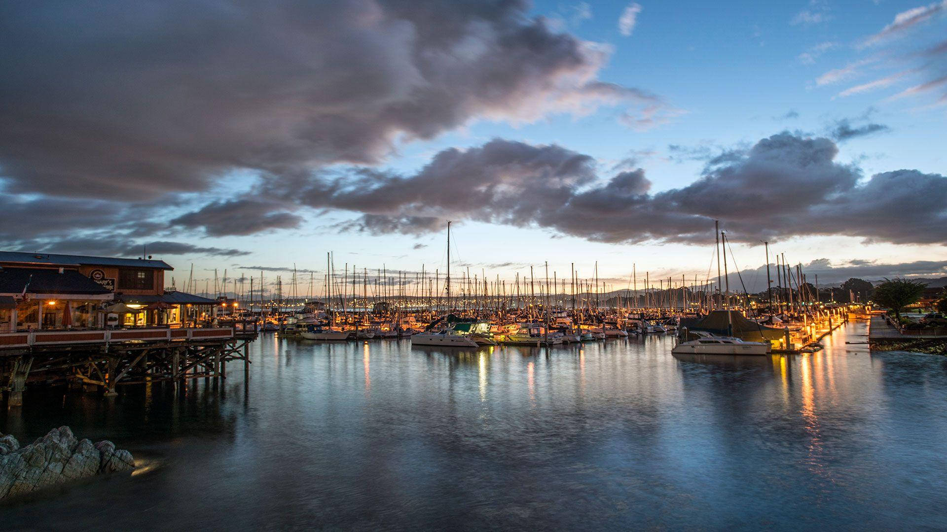 Fisherman S Wharf Under A Dark Sky Wallpaper