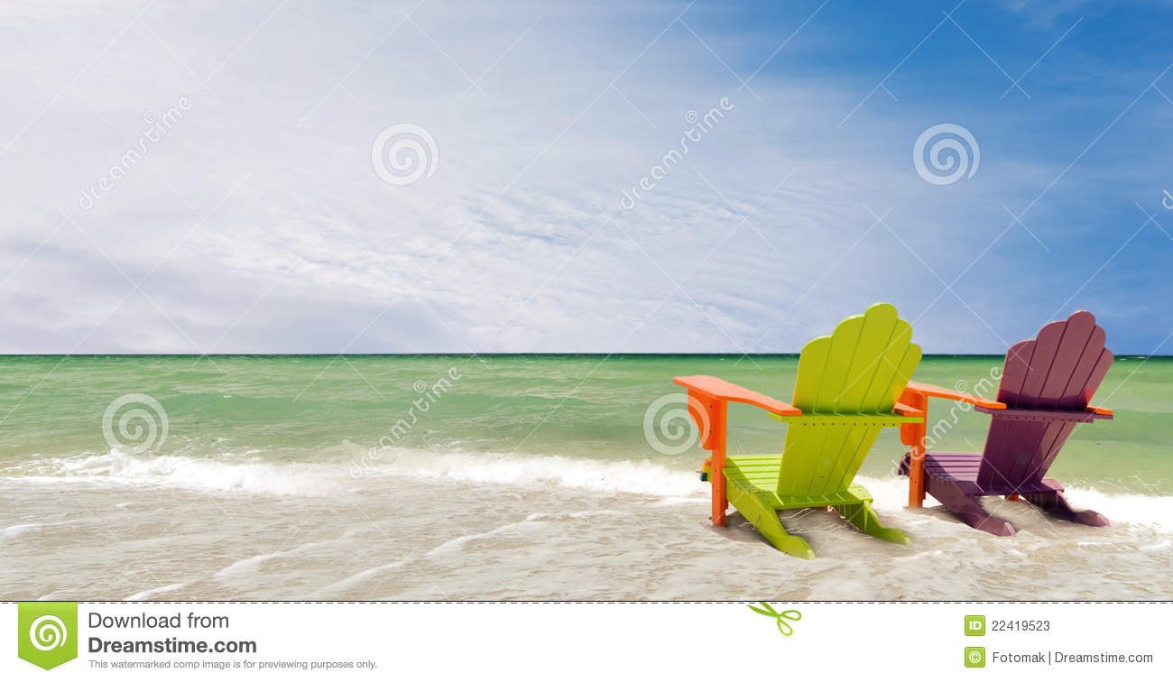 Colorful Beach Chair HD Background Picture Pictures
