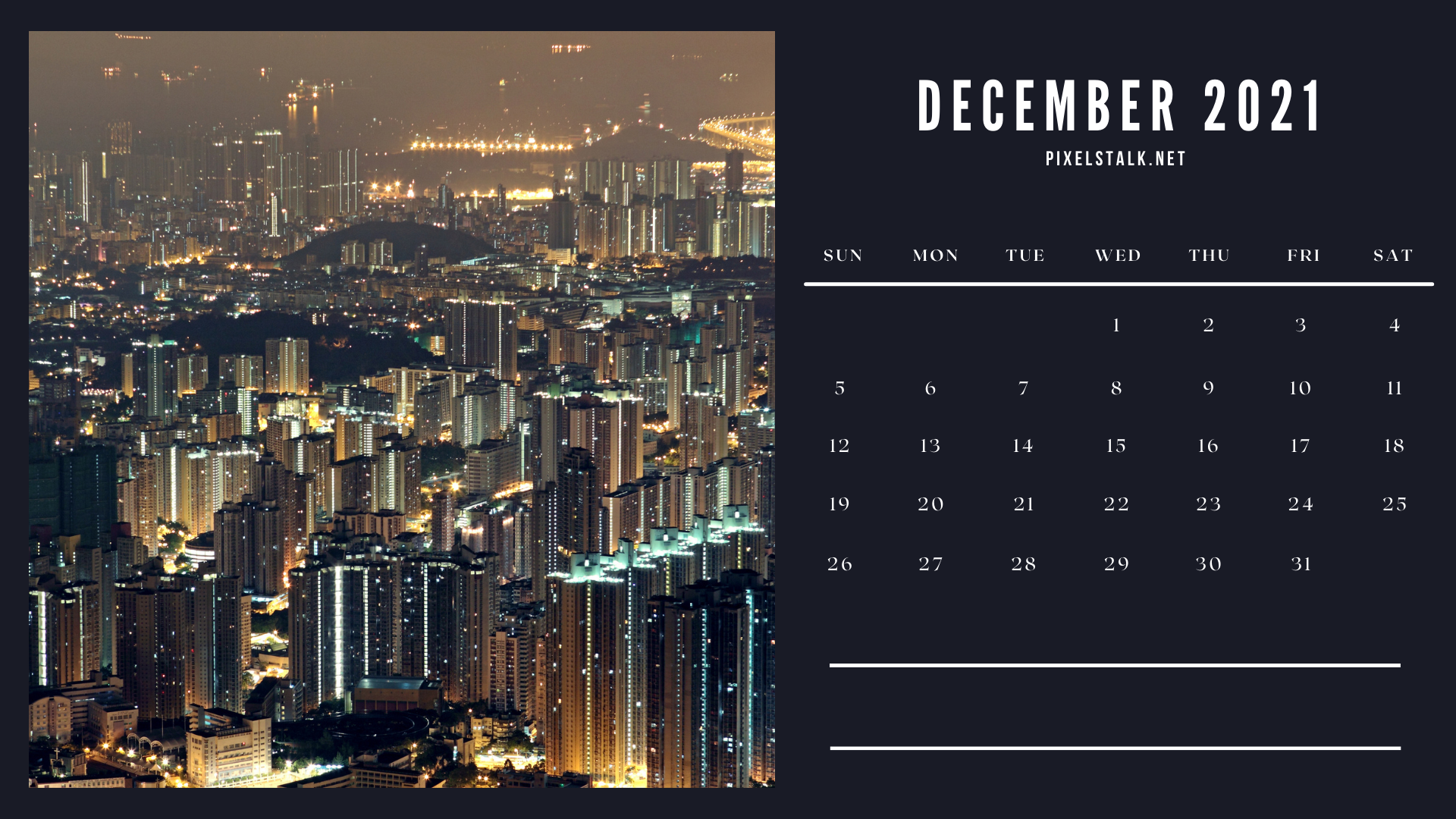 December Calendar Wallpaper Desktop And Mobile Version