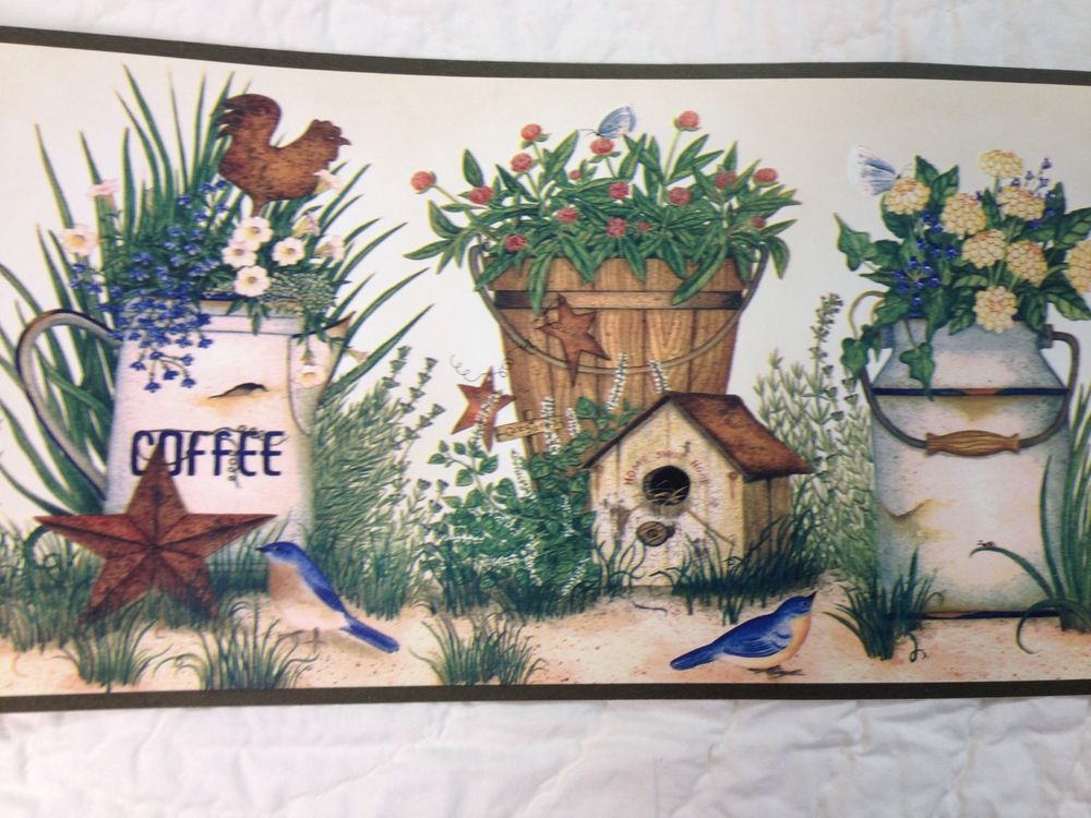 Free download Primitive Kitchen Rooster Coffee Birdhouse Wallpaper
