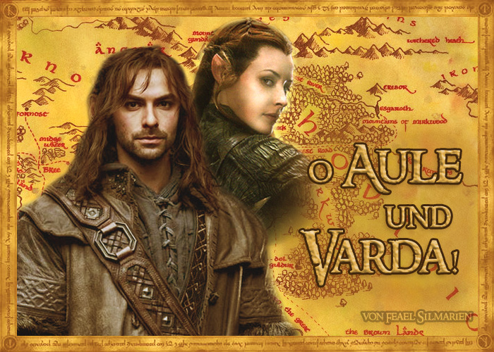 Kili And Tauriel Wallpaper Cover O Aule Und Varda