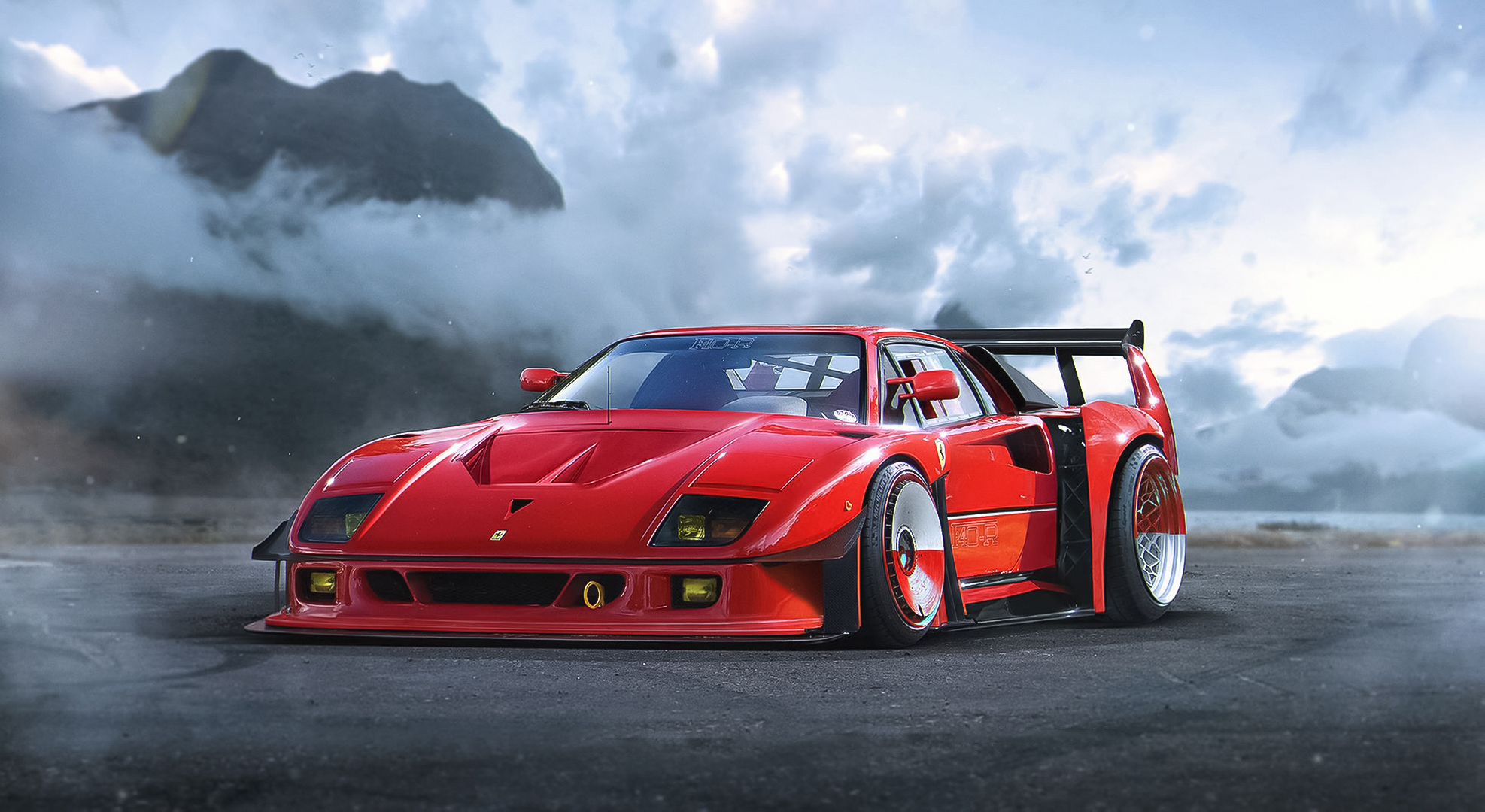 Ferrari F40 HD Wallpaper Background Image