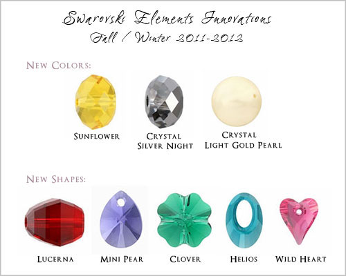 Swarovski Elements Crystal Color Chart Fusion Beads