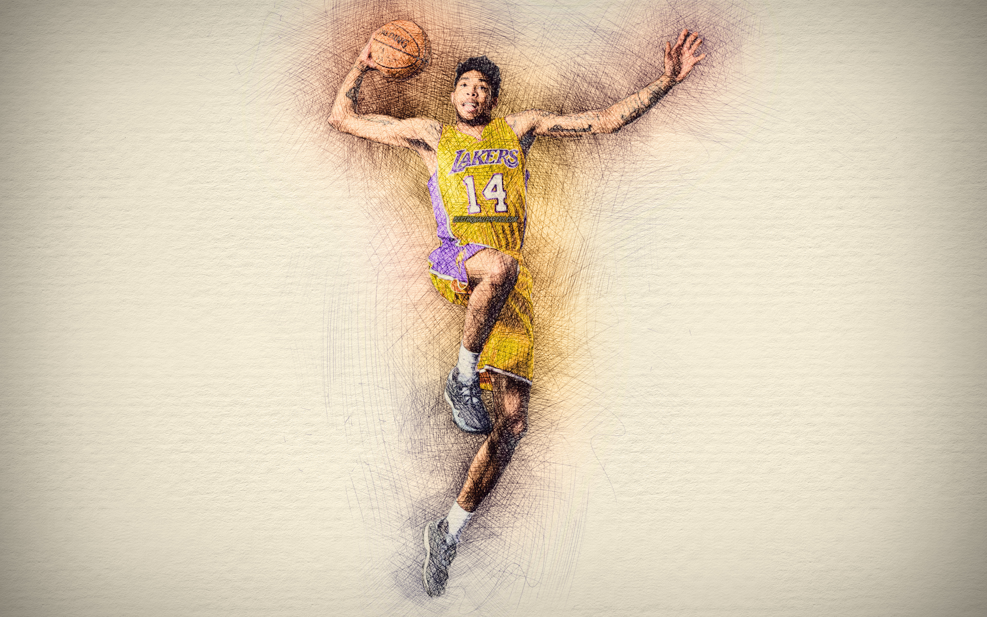 Wallpaper Brandon Ingram 4k Artwork Basketball Stars