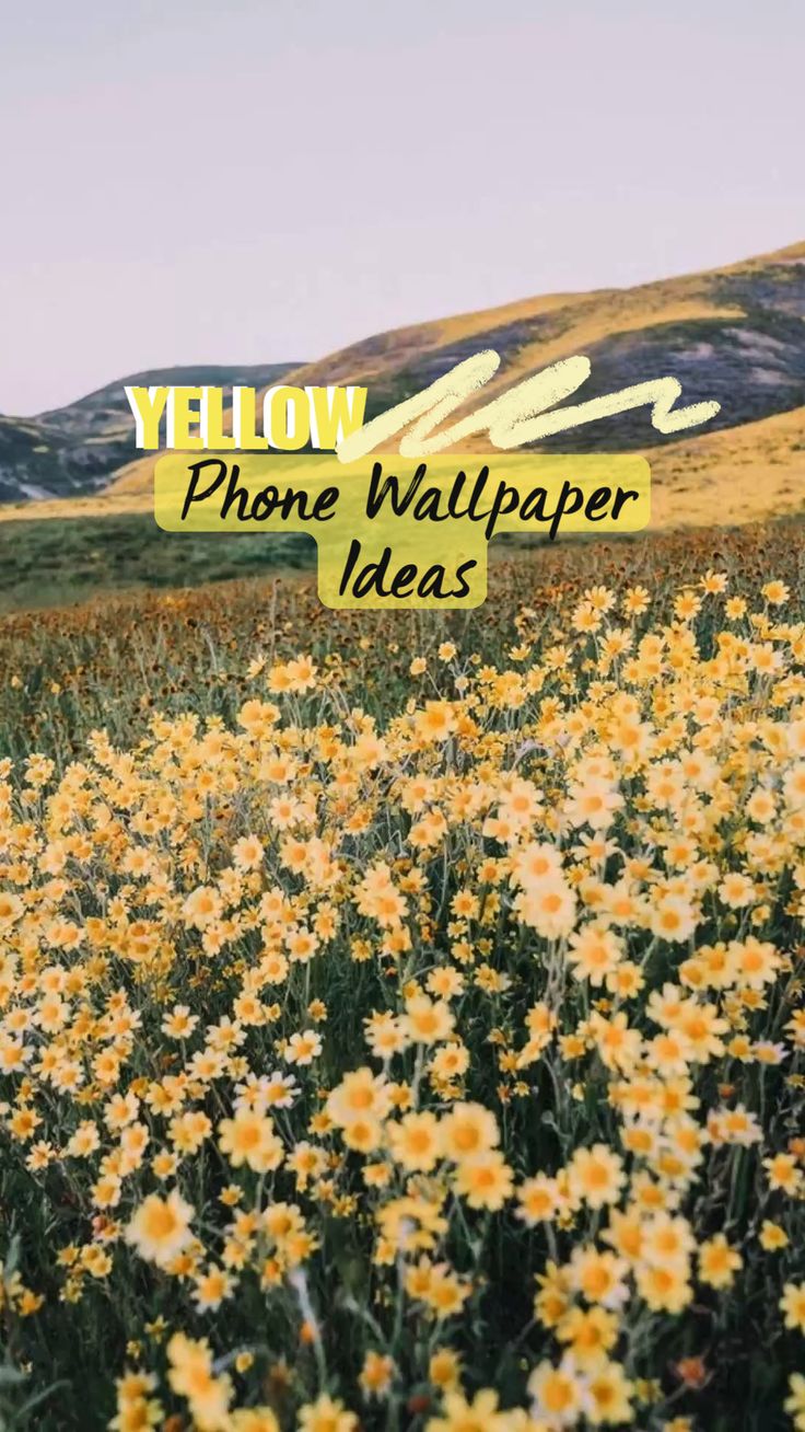 Yellow Phone Wallpaper Ideas Aesthetic In